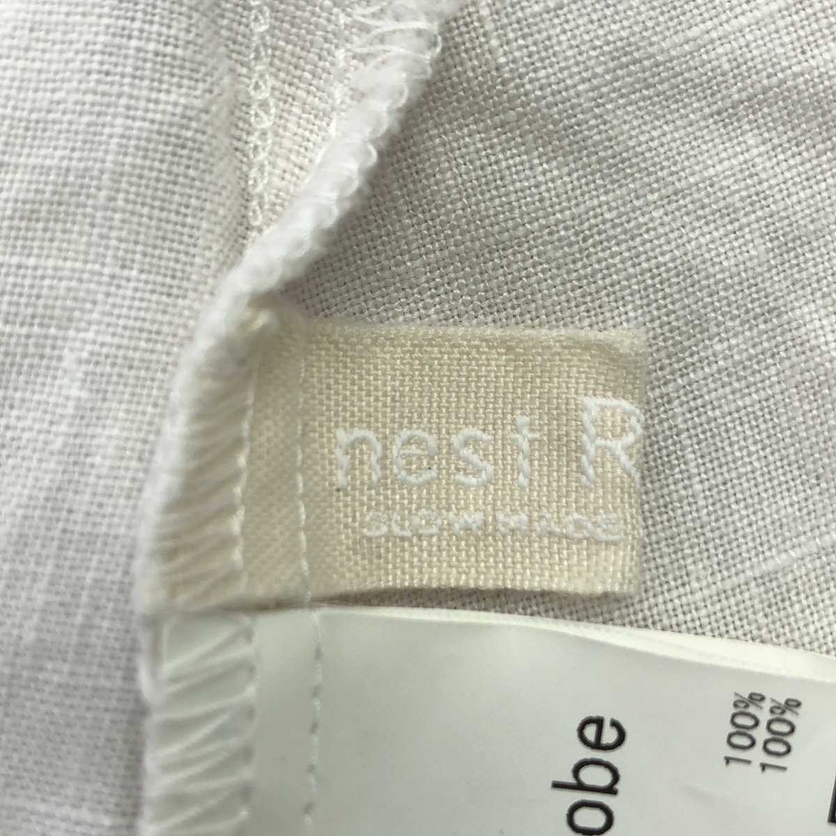nest robe / ネストローブ リネン エンブロイダリー レース シャツ ブラウス