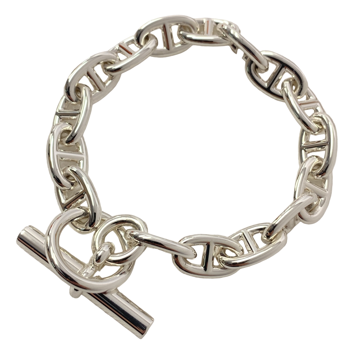 HERMES / エルメス Chaine d'Ancre シェーヌダンクルMM SV925 ブレスレット 16コマ
