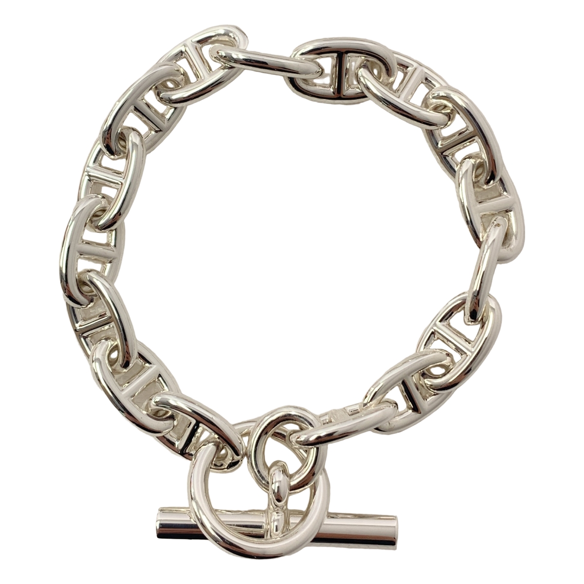 HERMES / エルメス Chaine d'Ancre シェーヌダンクルMM SV925 ブレスレット 16コマ