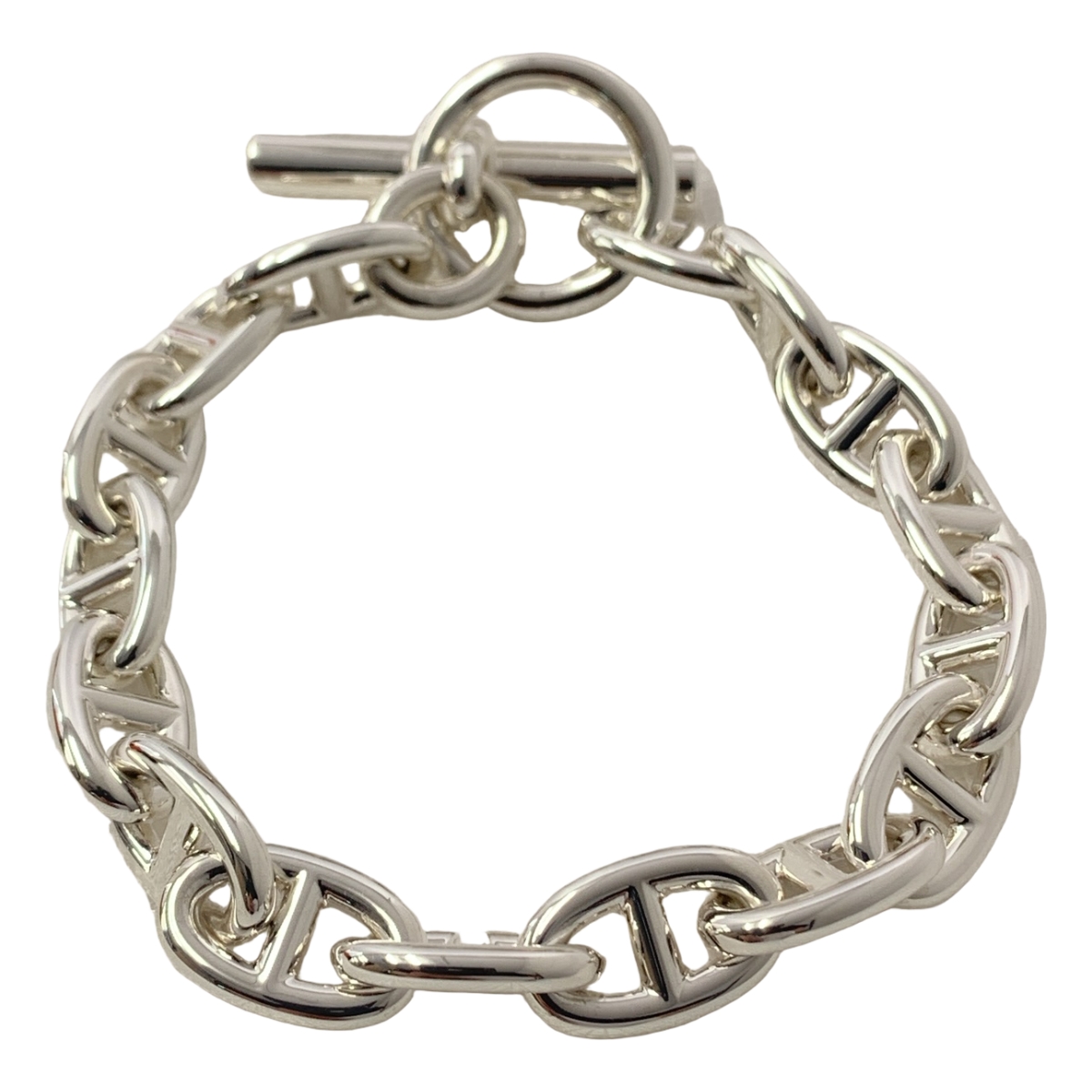 HERMES / エルメス Chaine d'Ancre シェーヌダンクルMM SV925 ブレスレット 16コマ