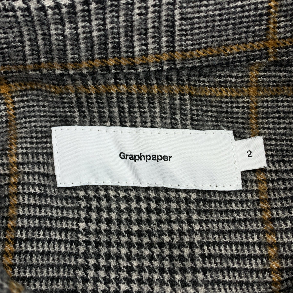 Graphpaper / グラフペーパー GLENCHECK WOOL L/S BOX SHIRT グレンチェック ボックスシャツ