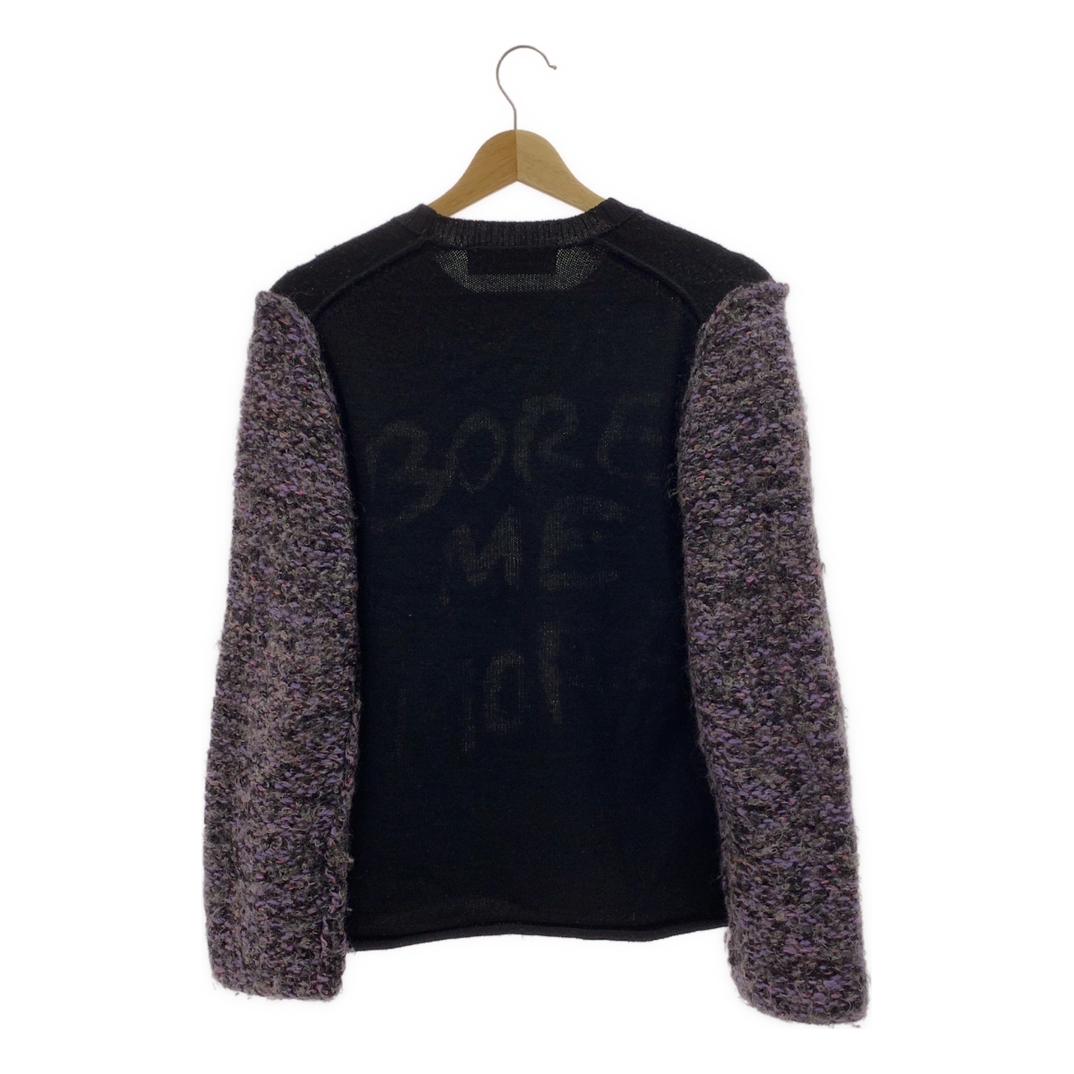 tricot COMME des GARCONS / トリココムデギャルソン スリーブ切替 ロゴ クルーネックニット