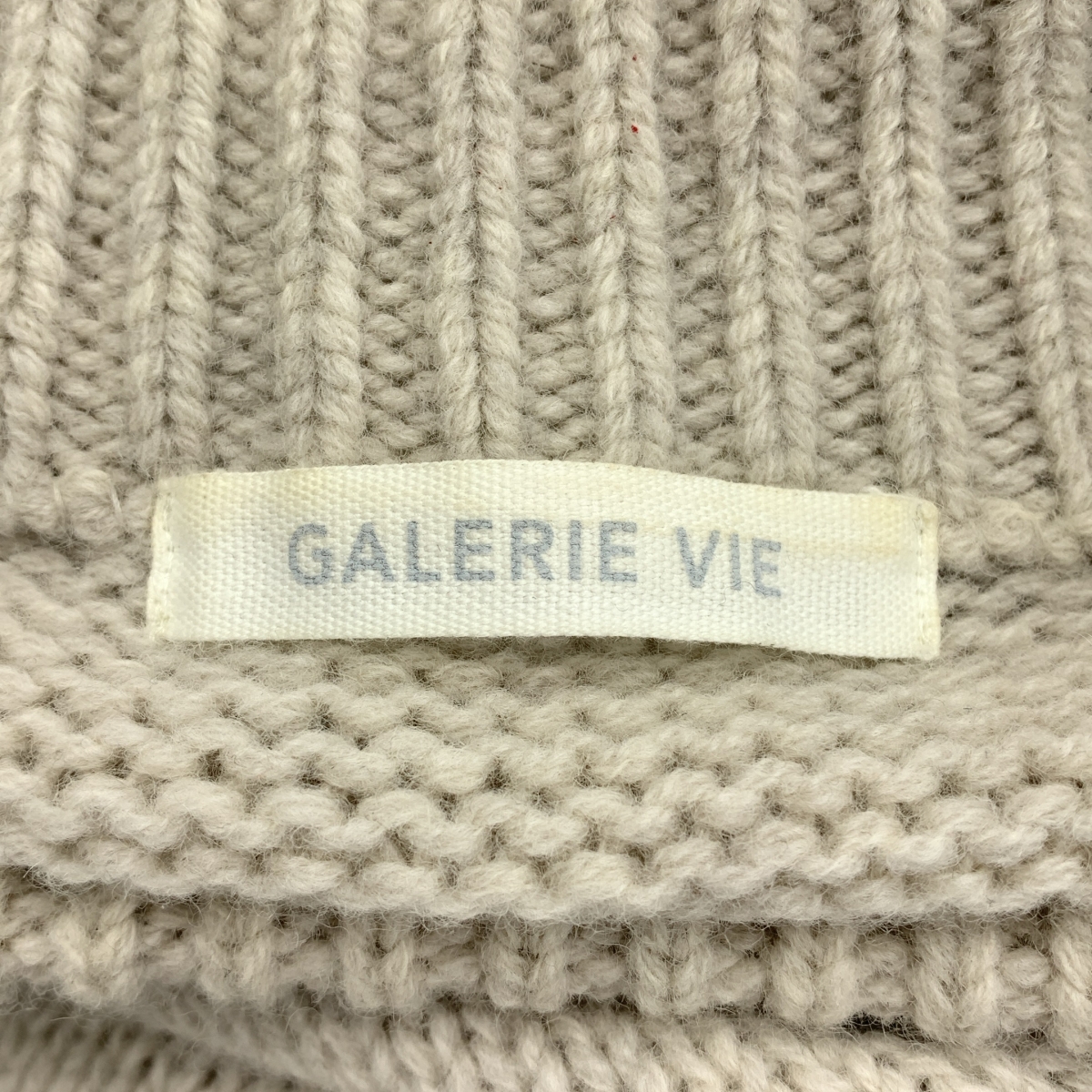 GALERIE VIE / ギャルリーヴィー ファインウール ビルドネックベスト ニット