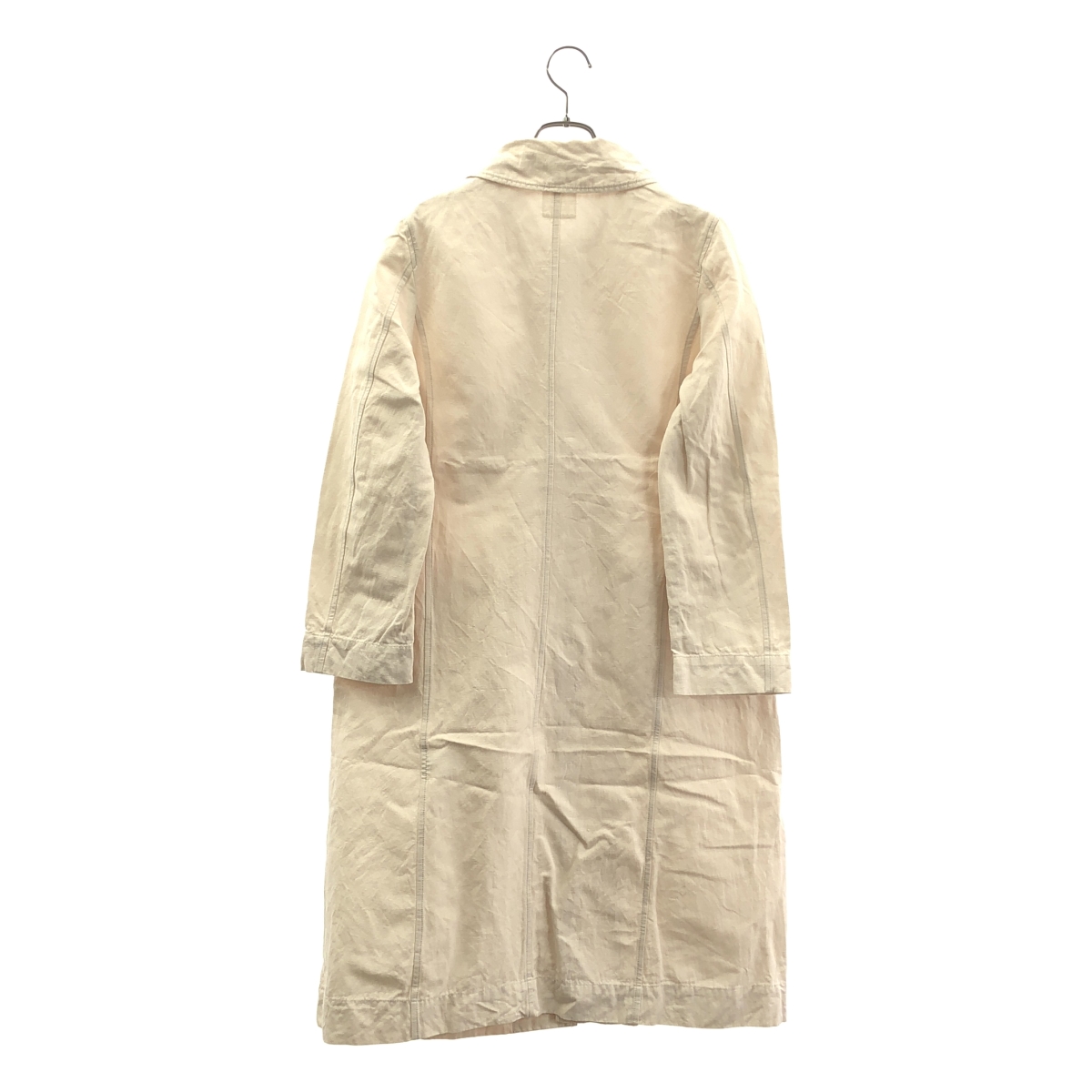 TOUJOURS / トゥジュー コットン リネン ステンカラー コート
