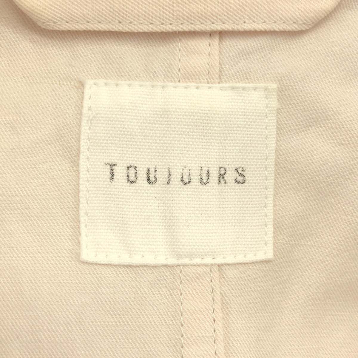 TOUJOURS / トゥジュー コットン リネン ステンカラー コート