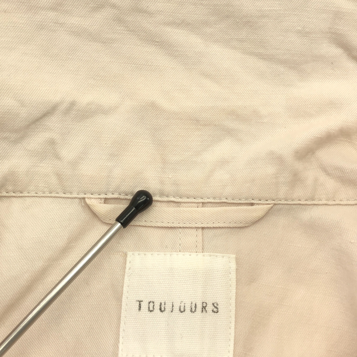 TOUJOURS / トゥジュー コットン リネン ステンカラー コート