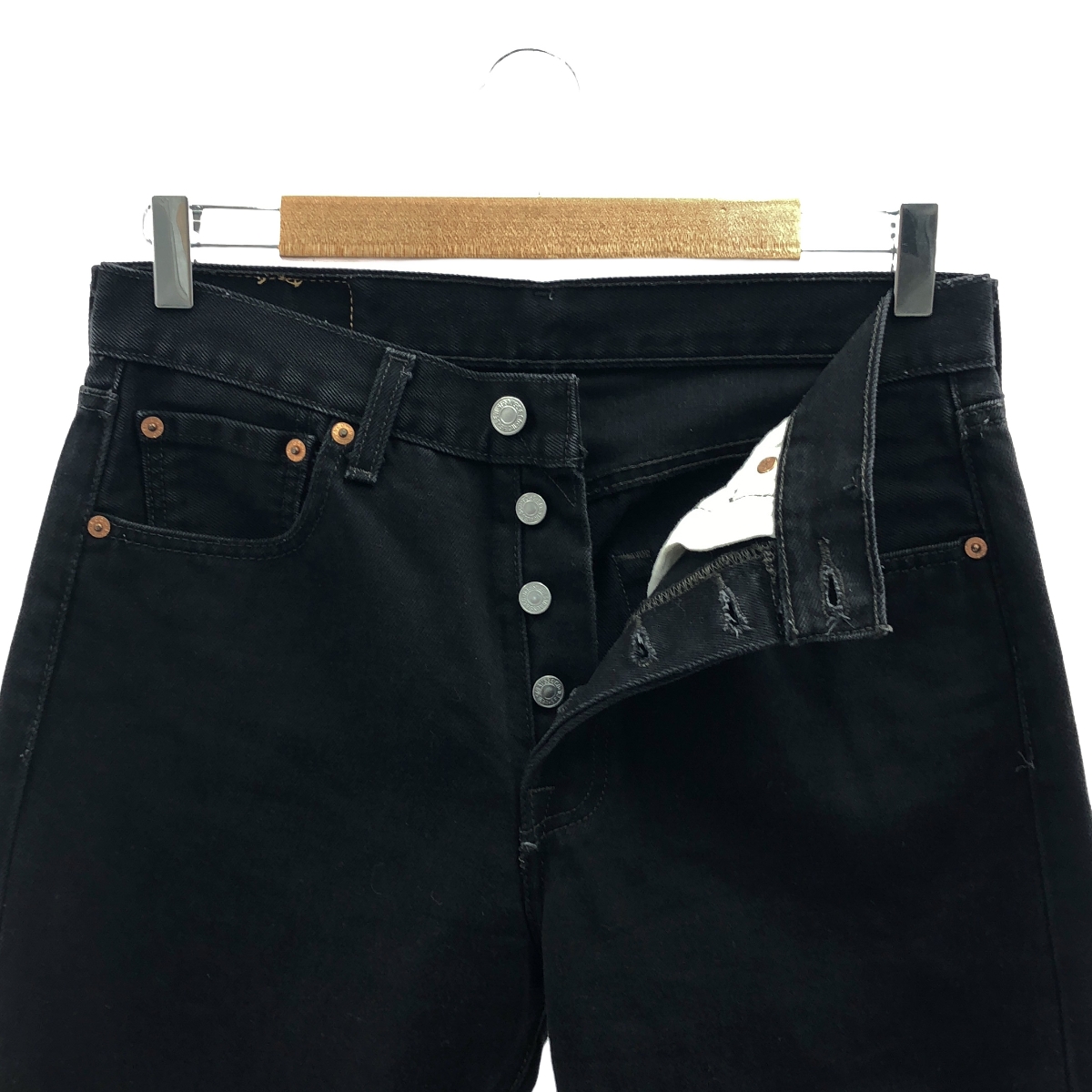 Levi's / リーバイス 501 / ブラック ストレート デニムパンツ