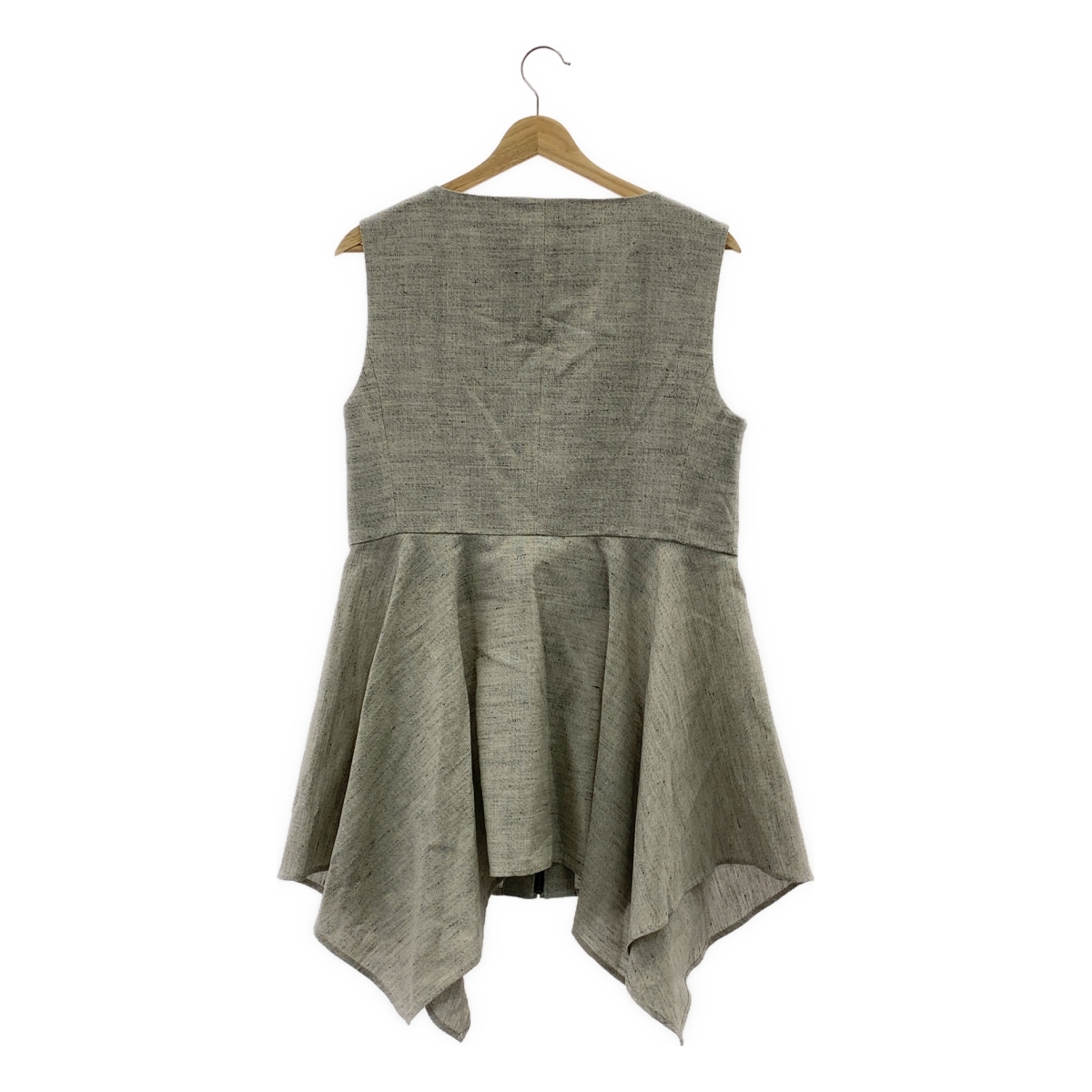 VERMEIL par iena / ヴェルメイユパーイエナ ウール コットン Vネック ノースリーブ ジャケット