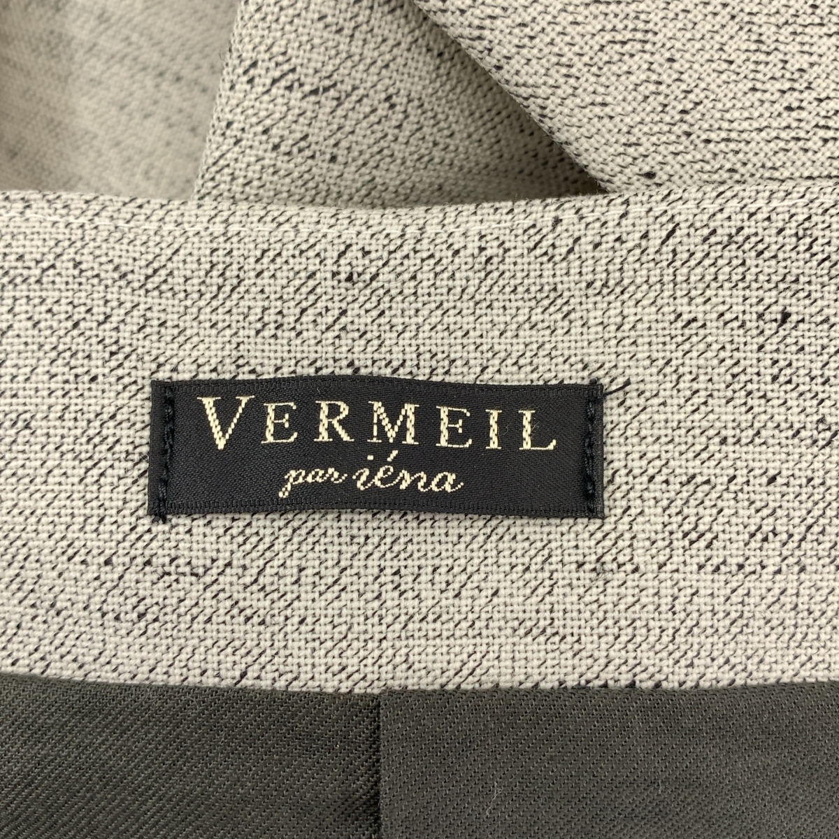 VERMEIL par iena / ヴェルメイユパーイエナ ウール コットン Vネック ノースリーブ ジャケット