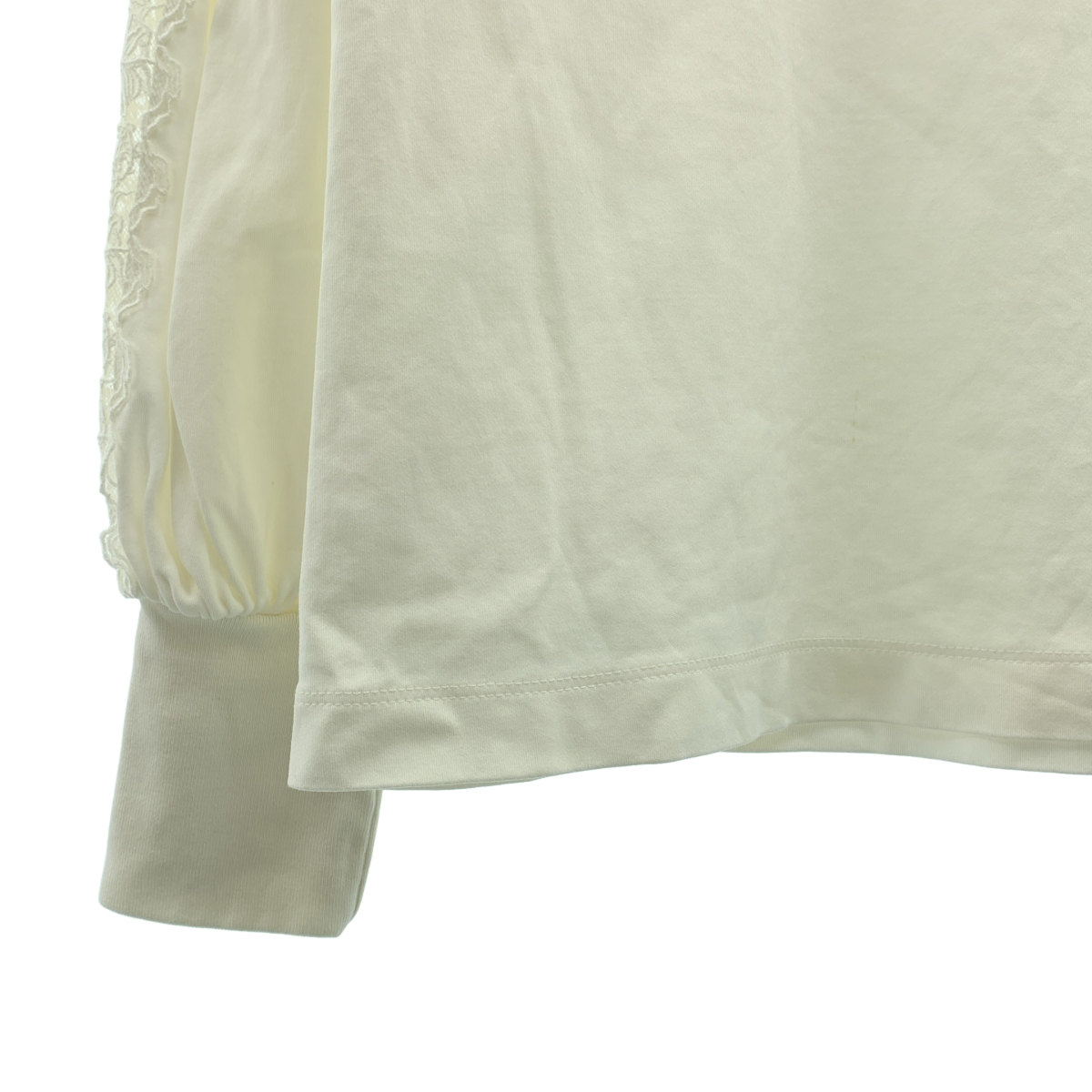 Chloe / クロエ タックスリーブ レース切替 ロング カットソー