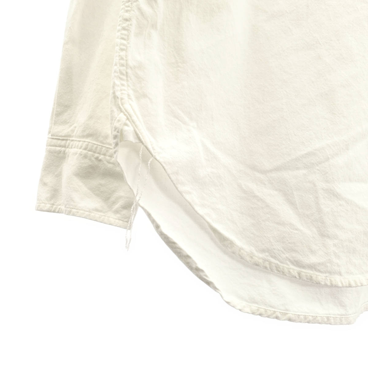 その他 コットン バンドカラー シャツ