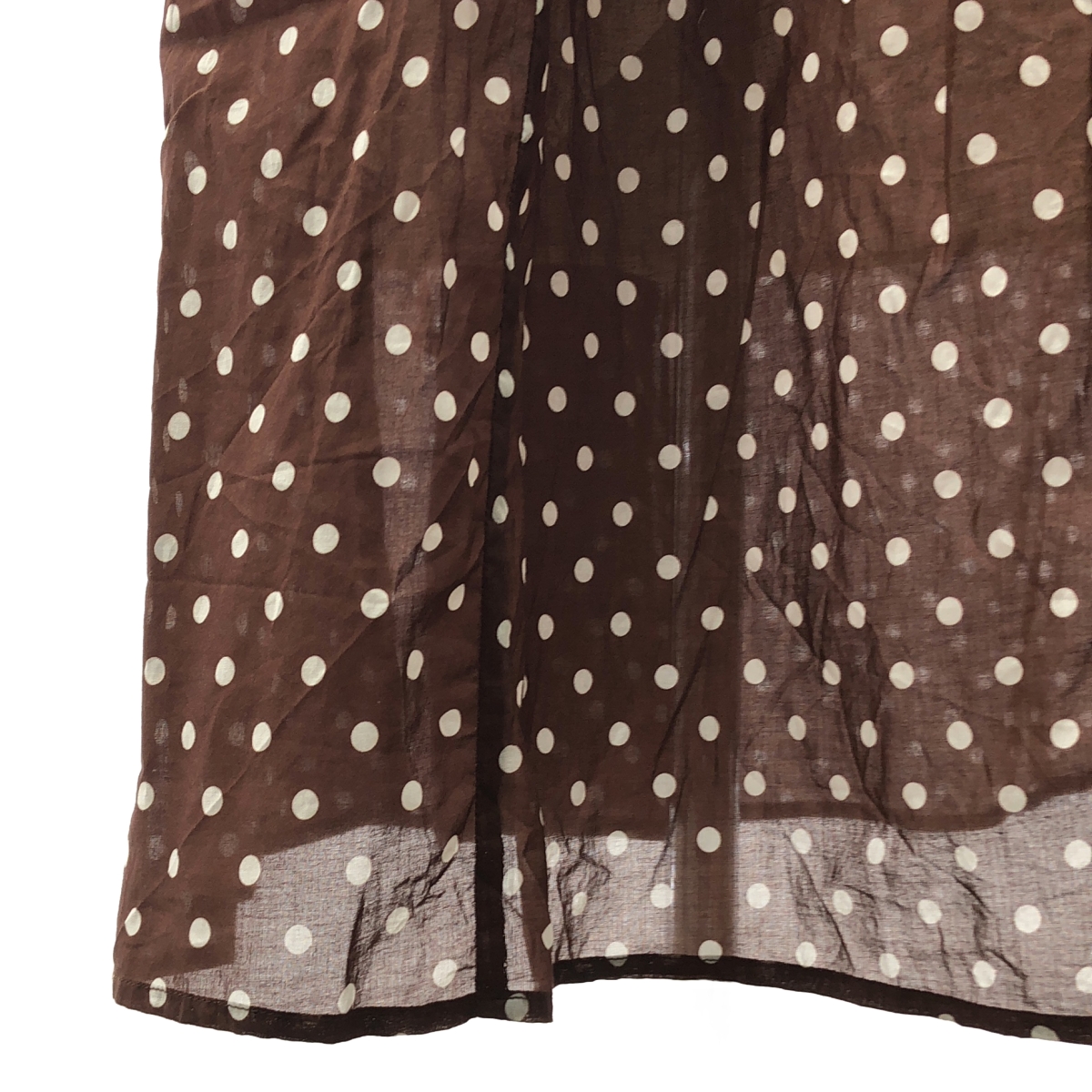 SEVEN TEN by MIHO KAWAHITO / セブンテンバイミホカワヒト コットン フリル ドット 2WAY ワンピース