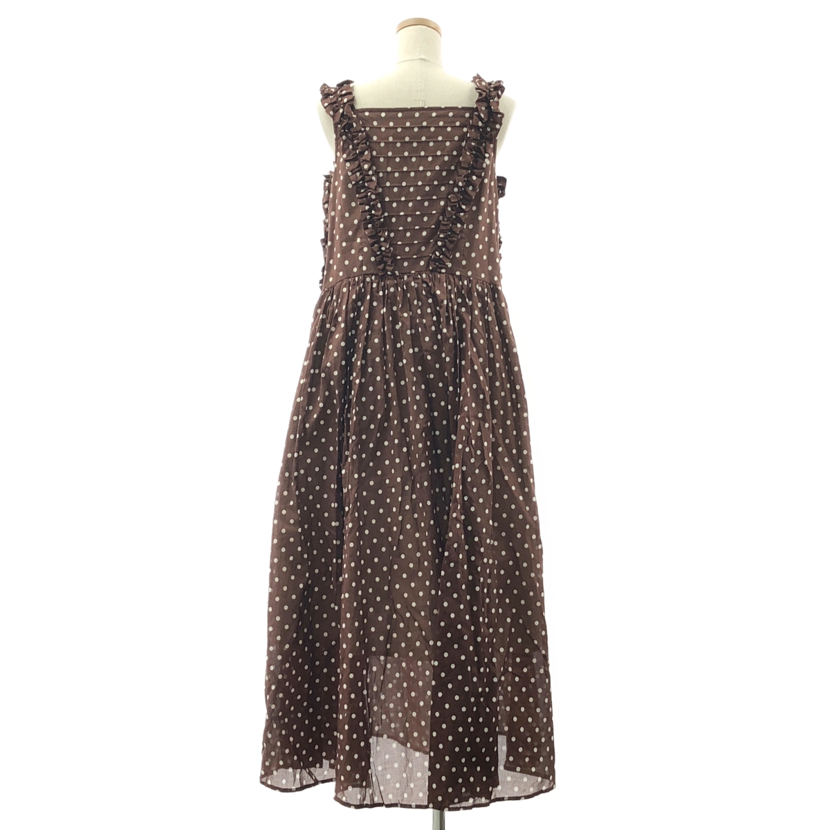 SEVEN TEN by MIHO KAWAHITO / セブンテンバイミホカワヒト コットン フリル ドット 2WAY ワンピース