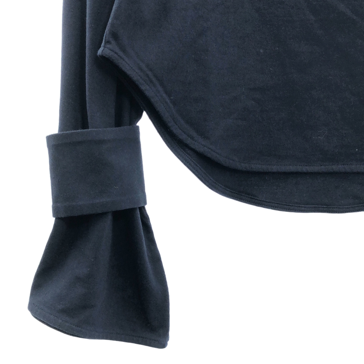 CINOH / チノ コットン カシミヤ スリーブ ストラップ ブラウス カットソー