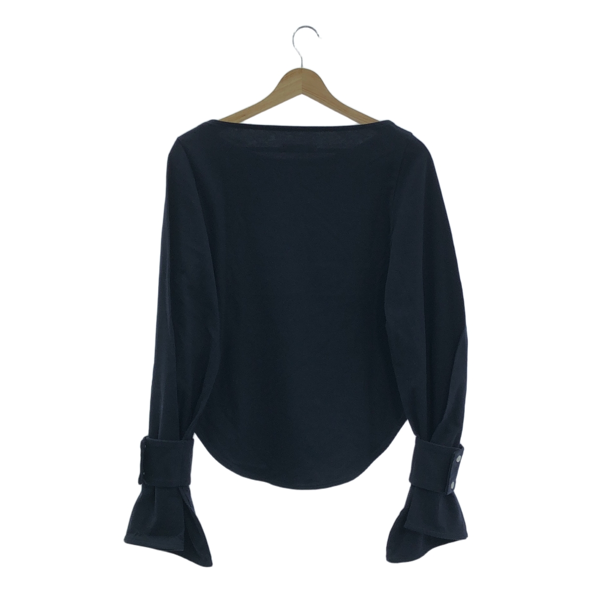 CINOH / チノ コットン カシミヤ スリーブ ストラップ ブラウス カットソー