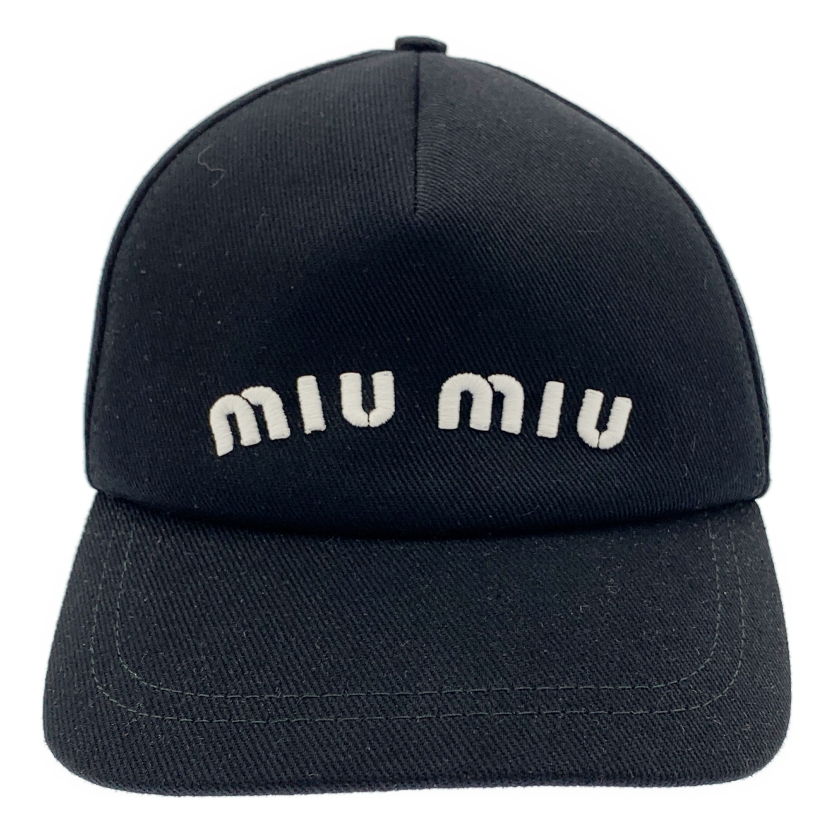 miu miu / ミュウミュウ ドリル ロゴ ベースボール キャップ