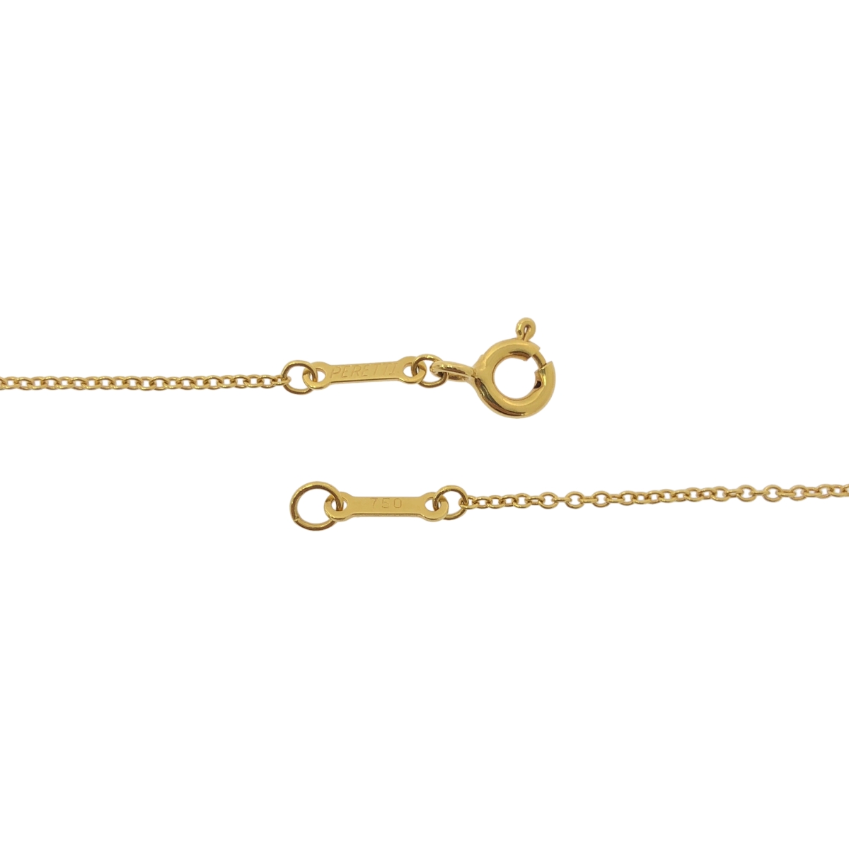 Tiffany & Co / ティファニー ダイヤモンド バイ ザ ヤード K18YG シングル ダイヤモンド ペンダント ネックレス