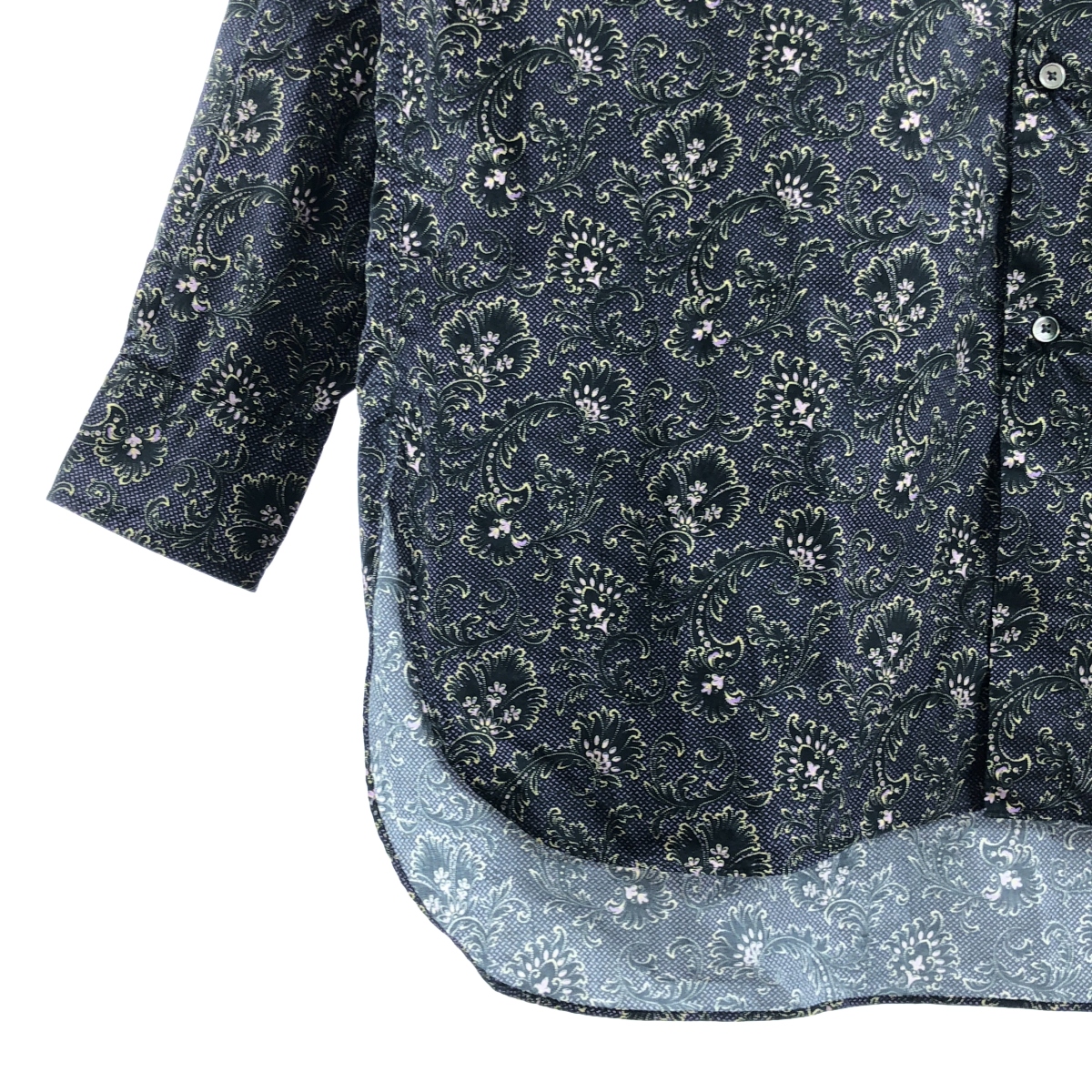 HEUGN / ユーゲン Print James / 総柄 コットンフラワープリントレギュラーカラーシャツ