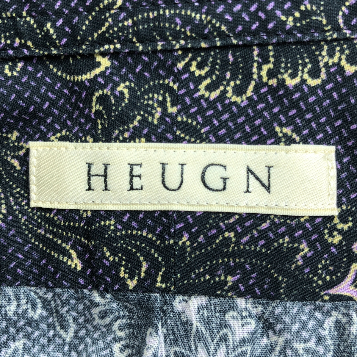 HEUGN / ユーゲン Print James / 総柄 コットンフラワープリントレギュラーカラーシャツ