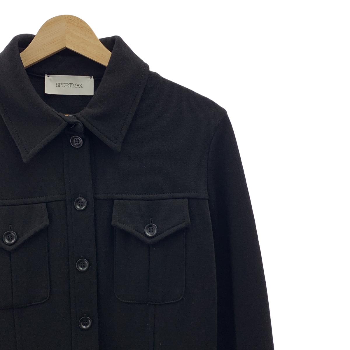 Sportmax / スポーツマックス ウール ミリタリー シャツ ワンピース