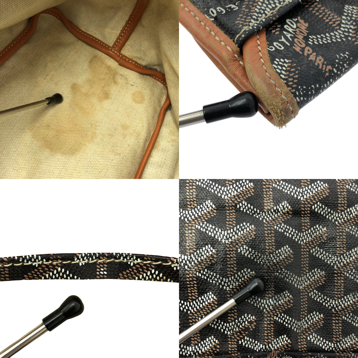 GOYARD / ゴヤール サンルイPM ディンキャンバス トートバッグ