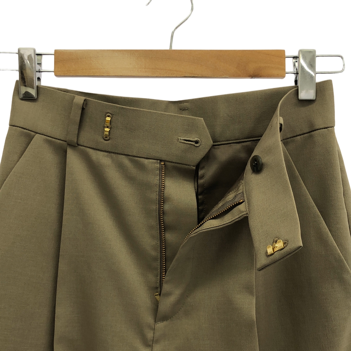 NOBLE / ノーブル エステル ツイル ストレッチ スラックス パンツ