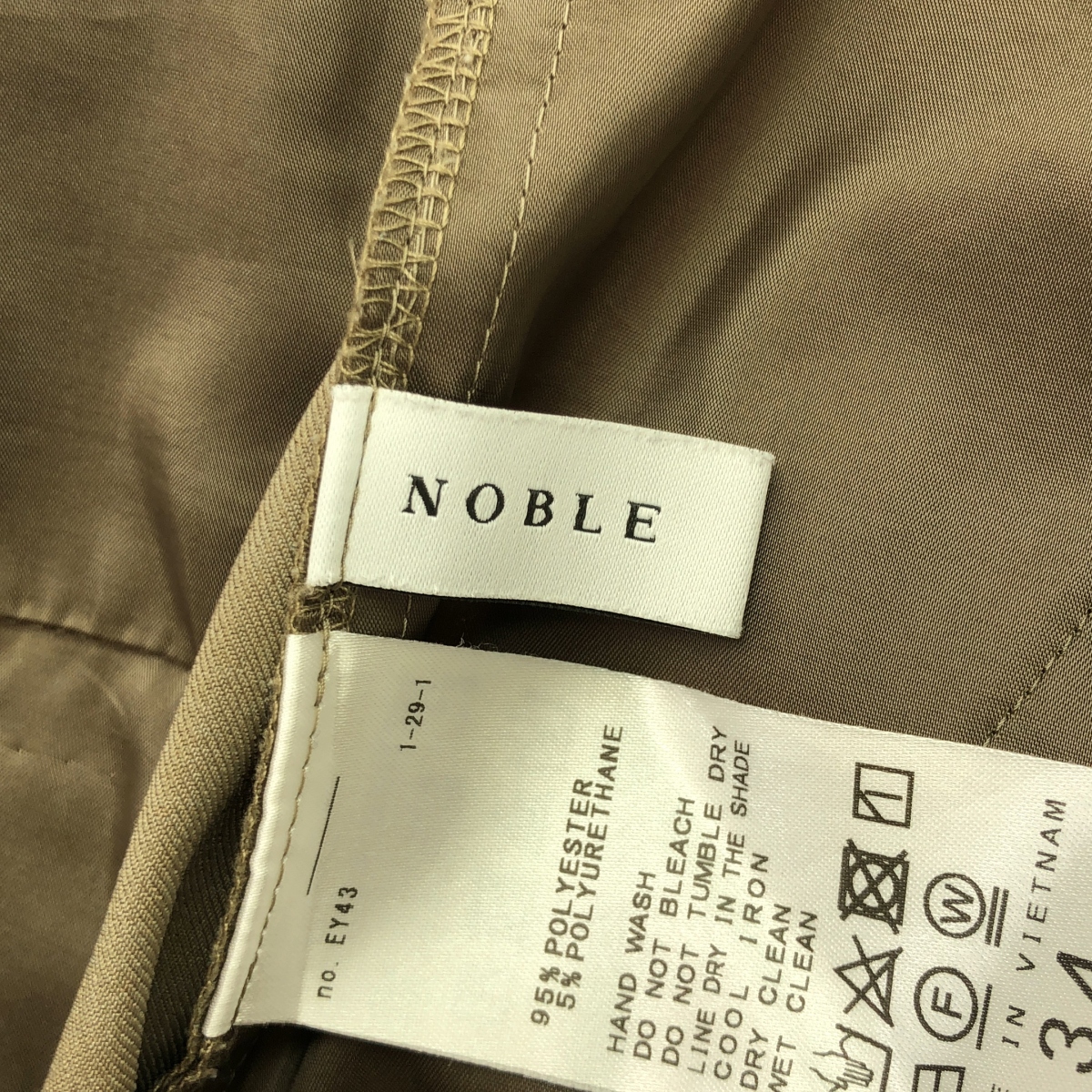 NOBLE / ノーブル エステル ツイル ストレッチ スラックス パンツ