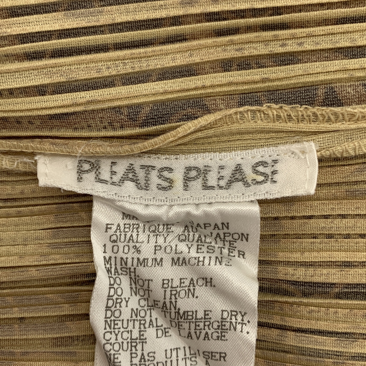 PLEATS PLEASE ISSEY MIYAKE / プリーツプリーズイッセイミヤケ 総柄 プリーツノースリーブ シャツ