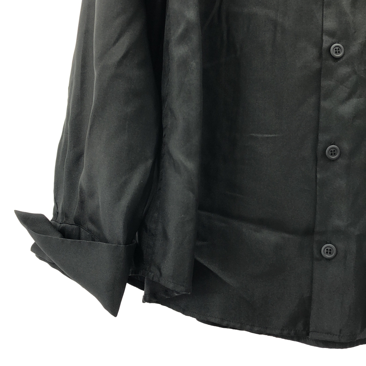 LIMI feu / リミフゥ ポリエステル ピンタック バンドカラーシャツ