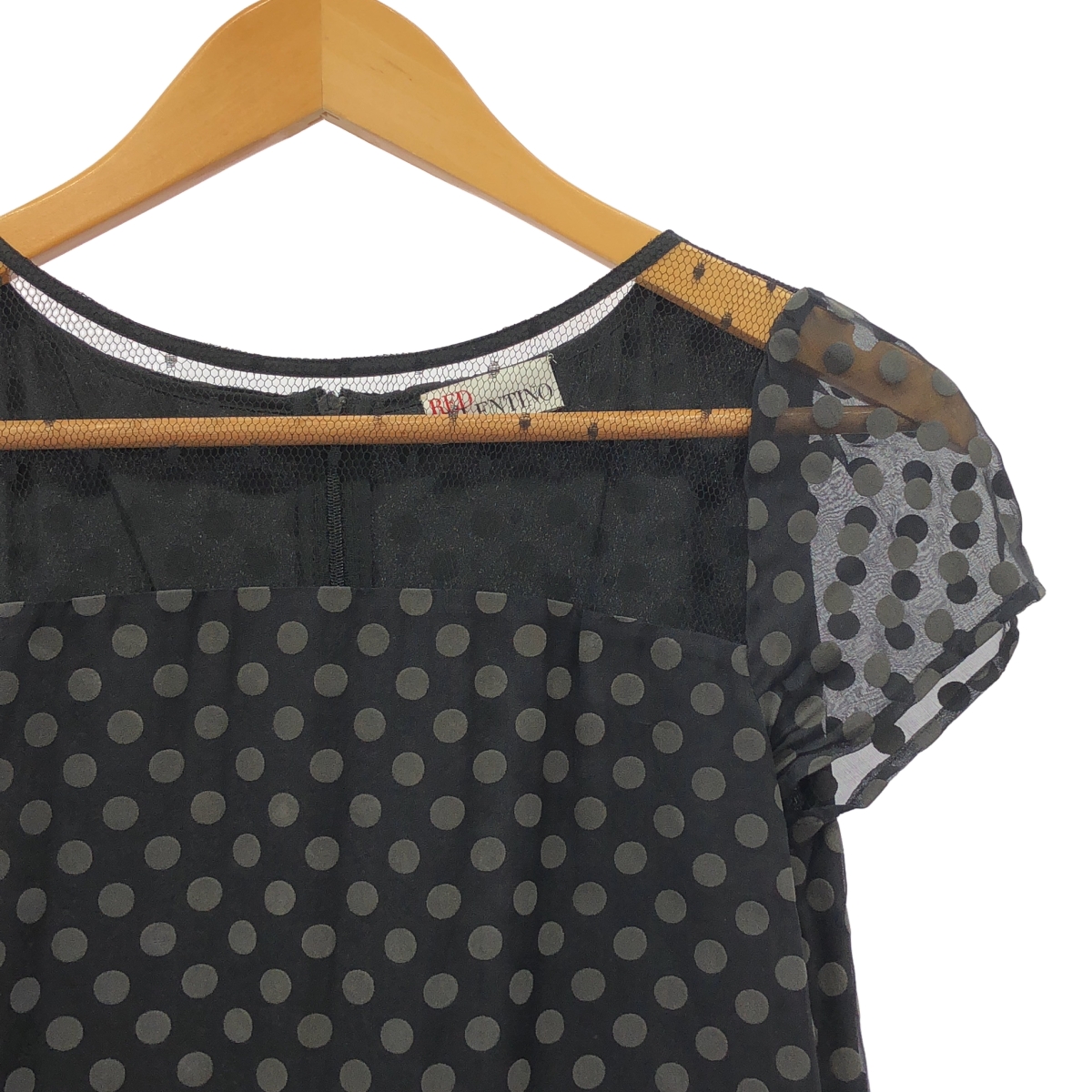 RED VALENTINO / レッドヴァレンティノ ナイロン ドット ワンピース