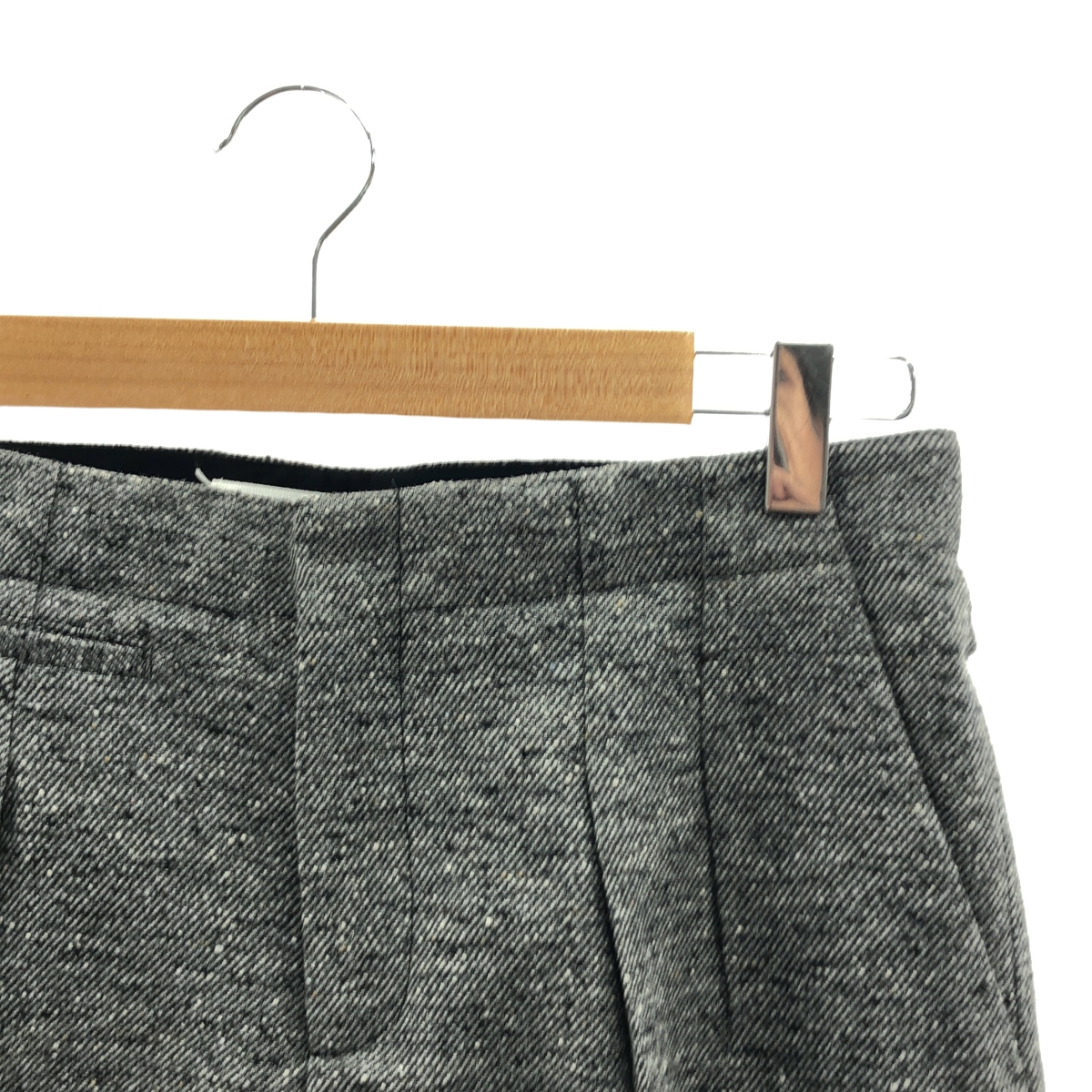 Maison Margiela / メゾンマルジェラ ウール シルク 2タック ツイード ワイドパンツ