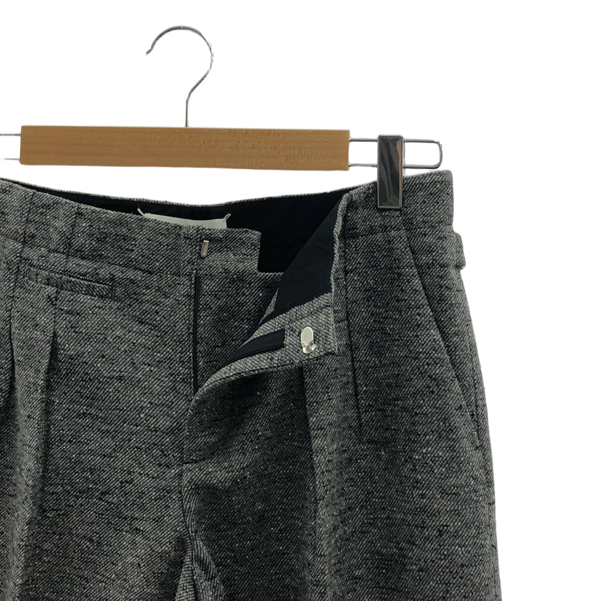 Maison Margiela / メゾンマルジェラ ウール シルク 2タック ツイード ワイドパンツ