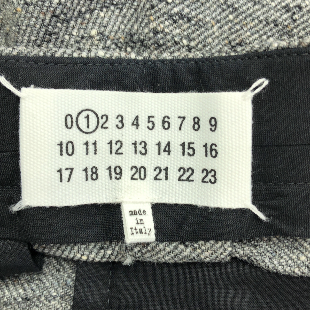 Maison Margiela / メゾンマルジェラ ウール シルク 2タック ツイード ワイドパンツ