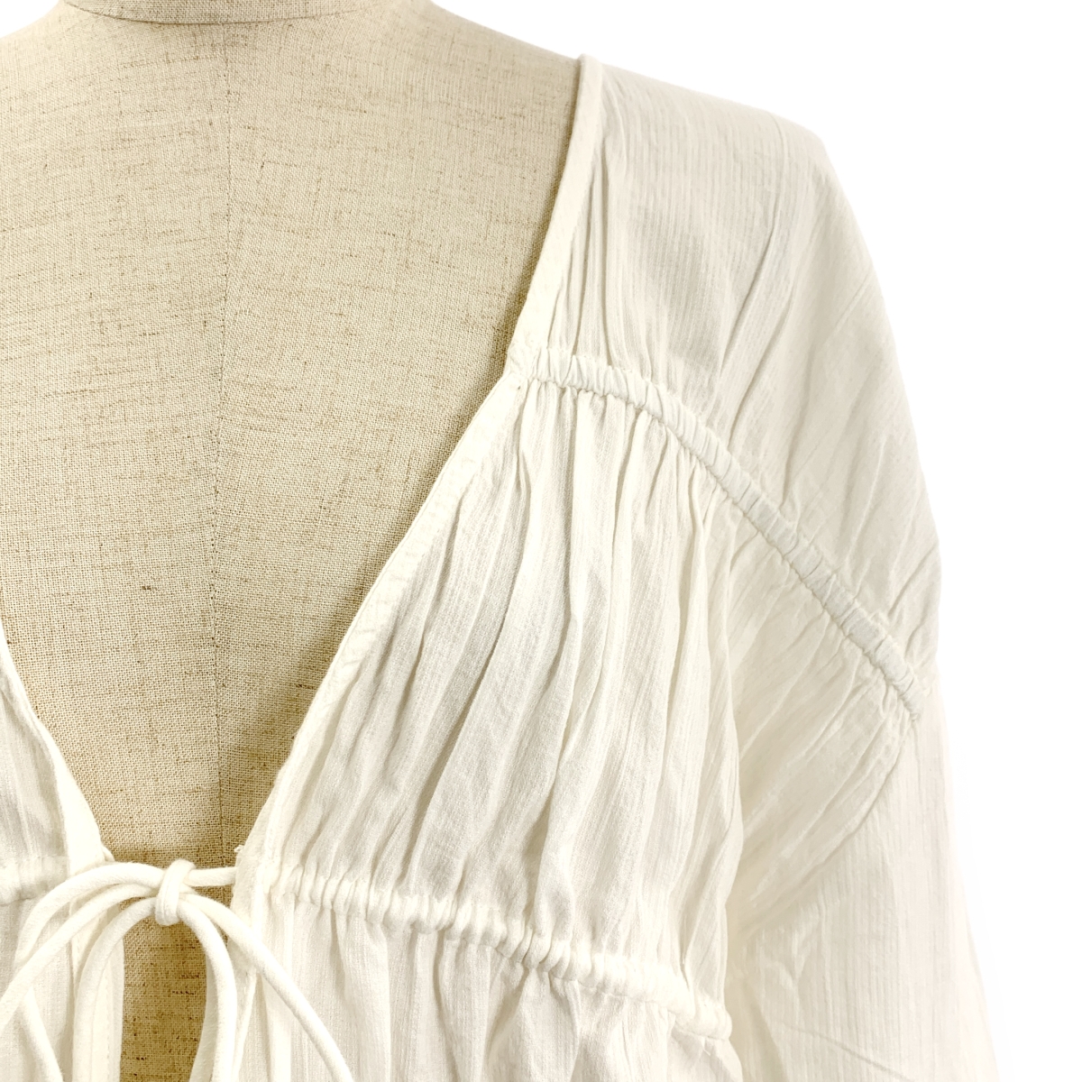 その他 Vneck lace blouse コットン レース ブラウス シャツ