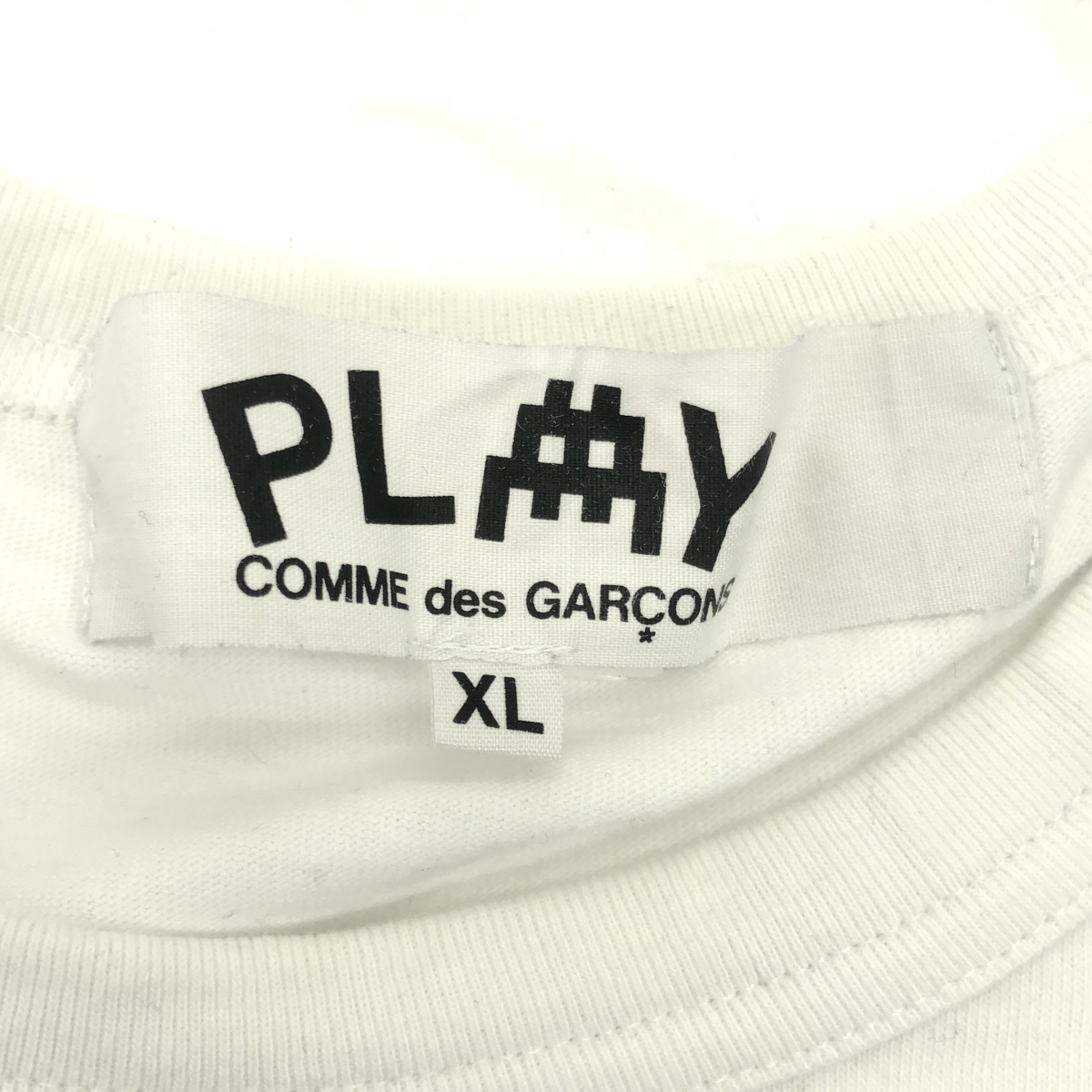 PLAY COMME des GARCONS / プレイコムデギャルソン インベーダー ハート パッチ Tシャツ
