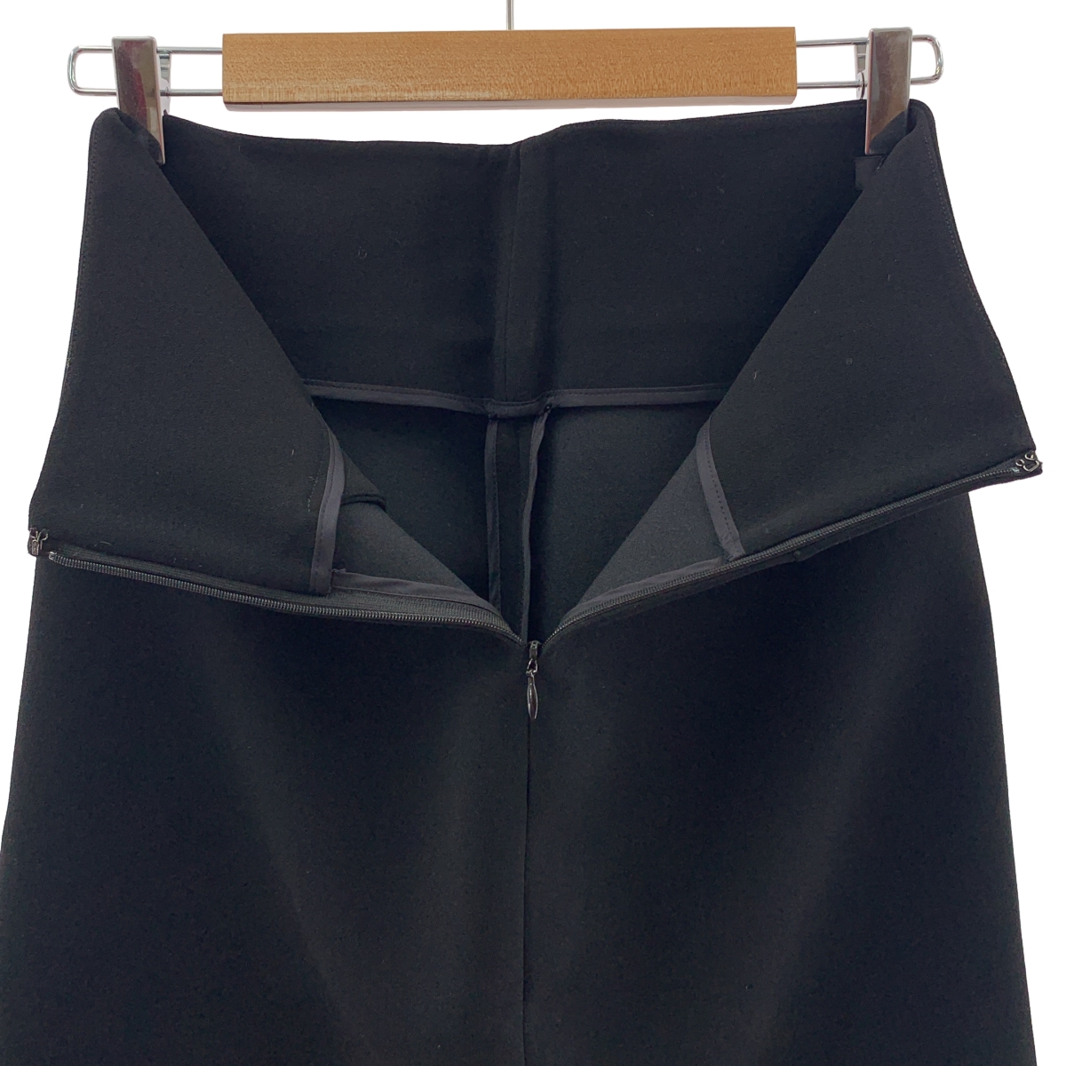 YOKO CHAN / ヨーコチャン トリアセテート サイドジップ スカート