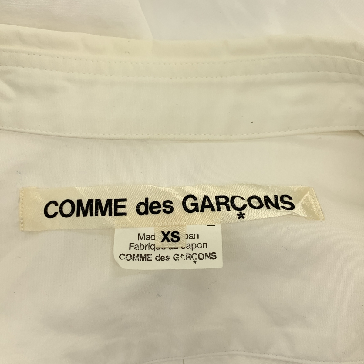 COMME des GARCONS / コムデギャルソン 変形 フリル装飾 カットアウト ボリュームスリーブ シャツ ブラウス