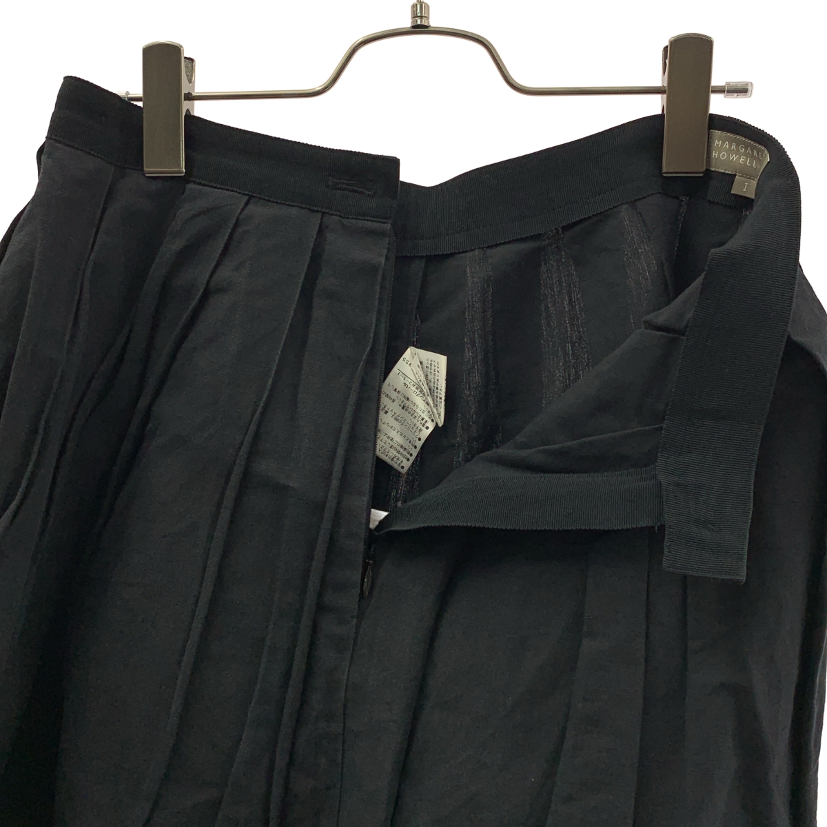 MARGARET HOWELL / マーガレットハウエル コットン リネン プリーツスカート