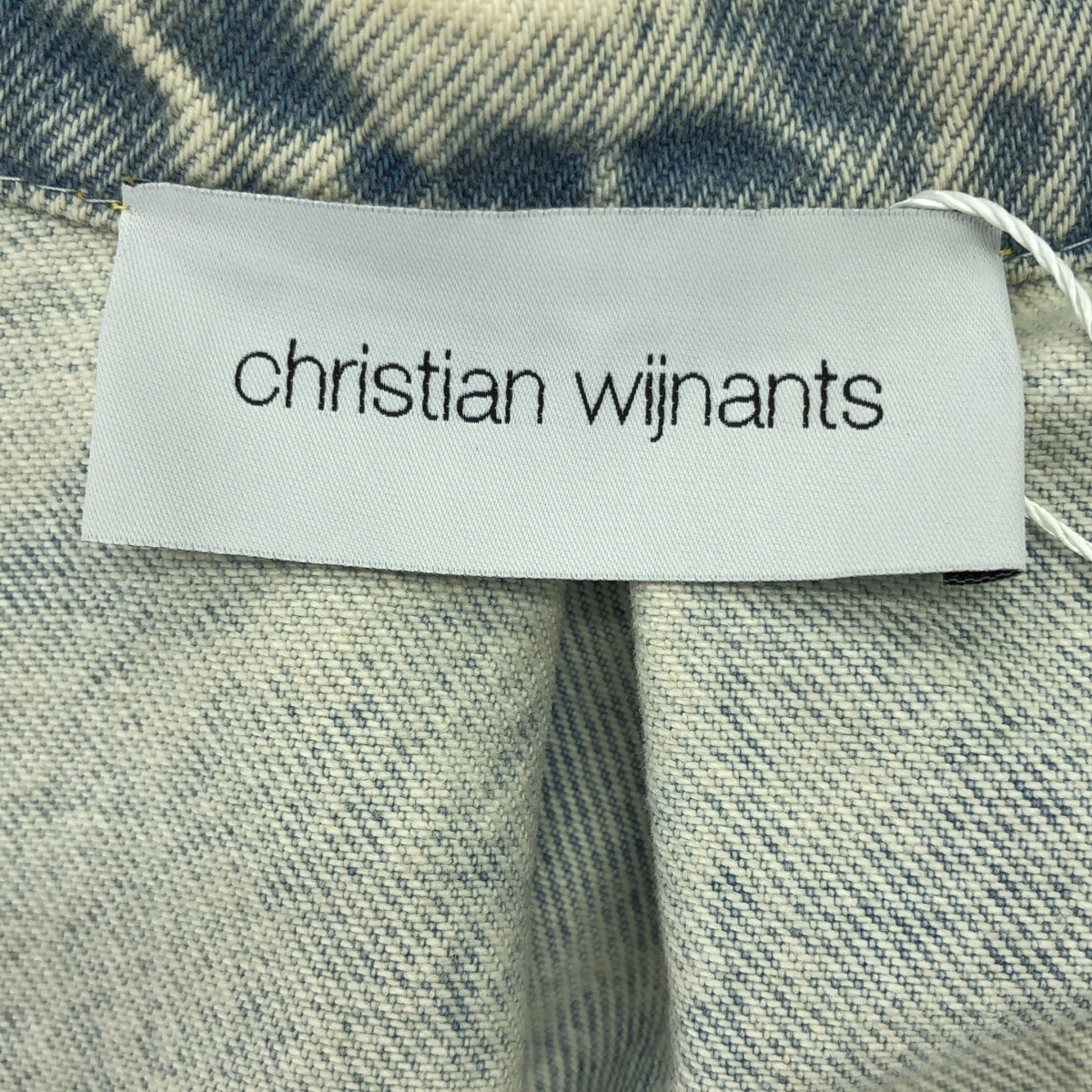 Christian Wijnants / クリスチャンワイナンツ TASHVID / デニム オーバー ノーカラー ジャケット