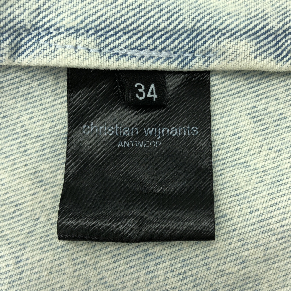 Christian Wijnants / クリスチャンワイナンツ TASHVID / デニム オーバー ノーカラー ジャケット