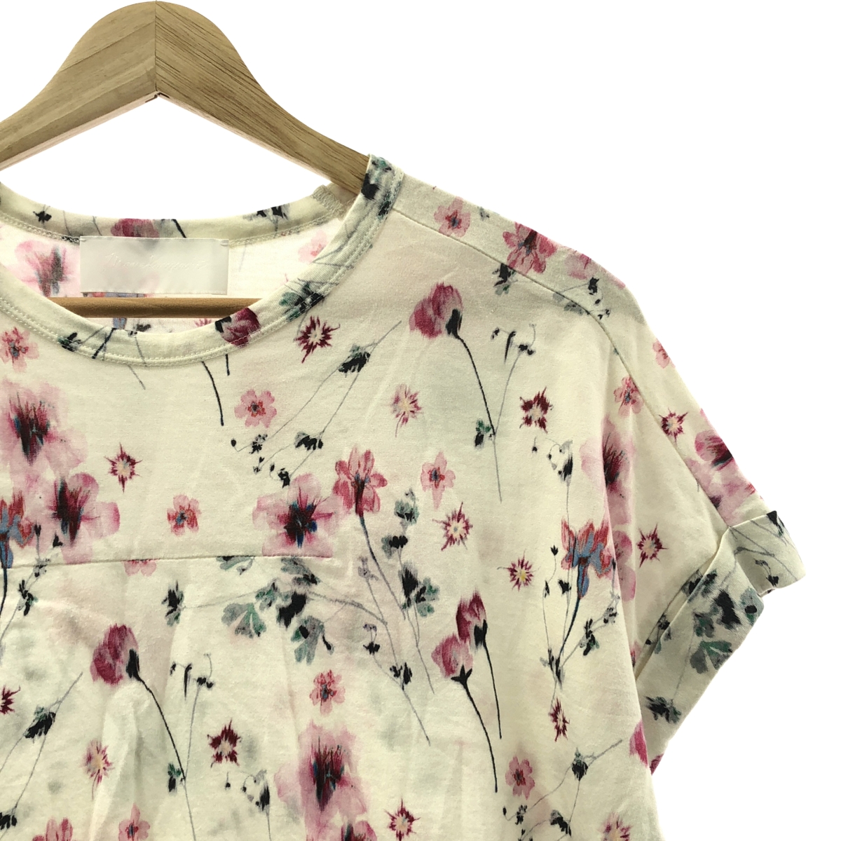 Mame Kurogouchi / マメクロゴウチ コットン チェリーブロッサム Tシャツ