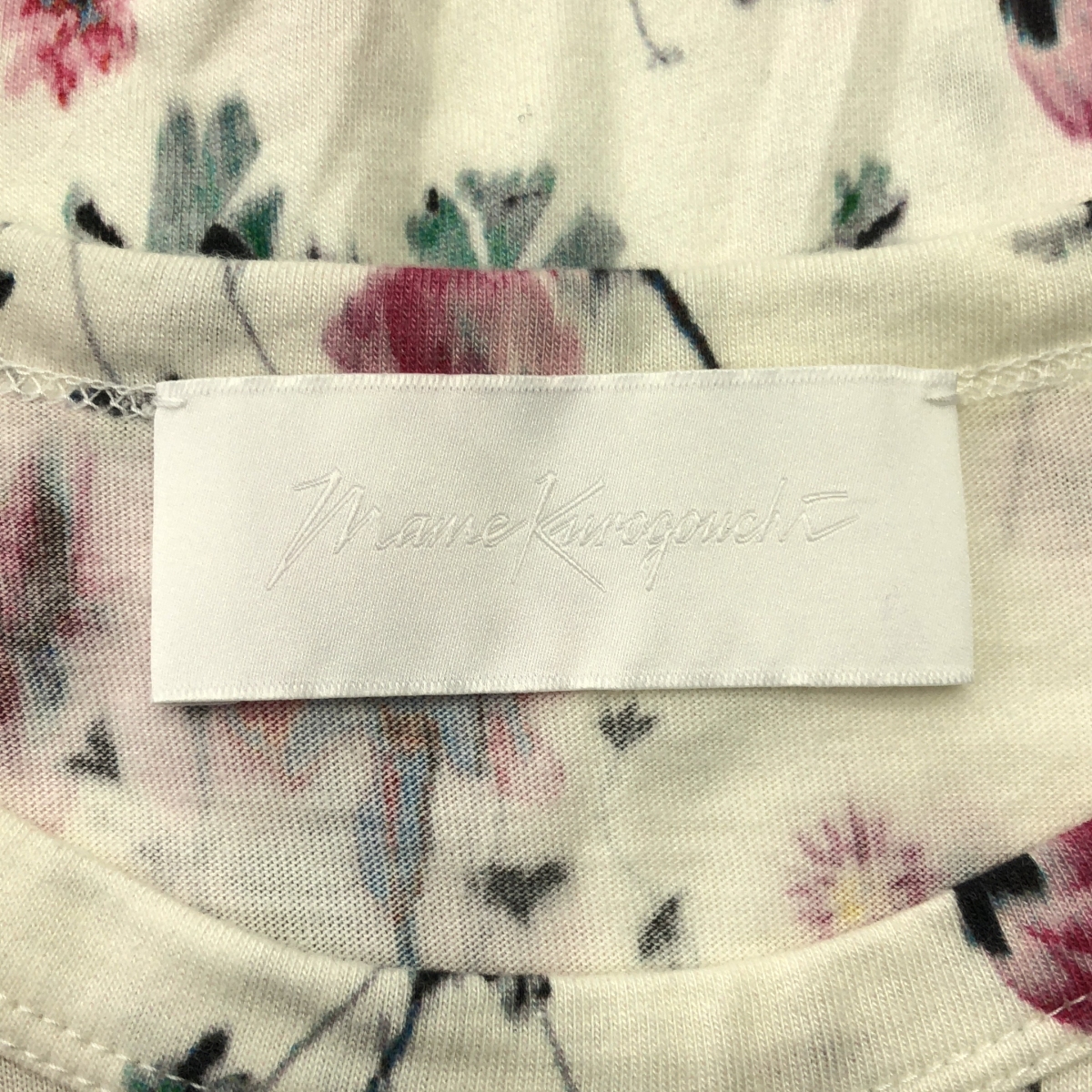 Mame Kurogouchi / マメクロゴウチ コットン チェリーブロッサム Tシャツ