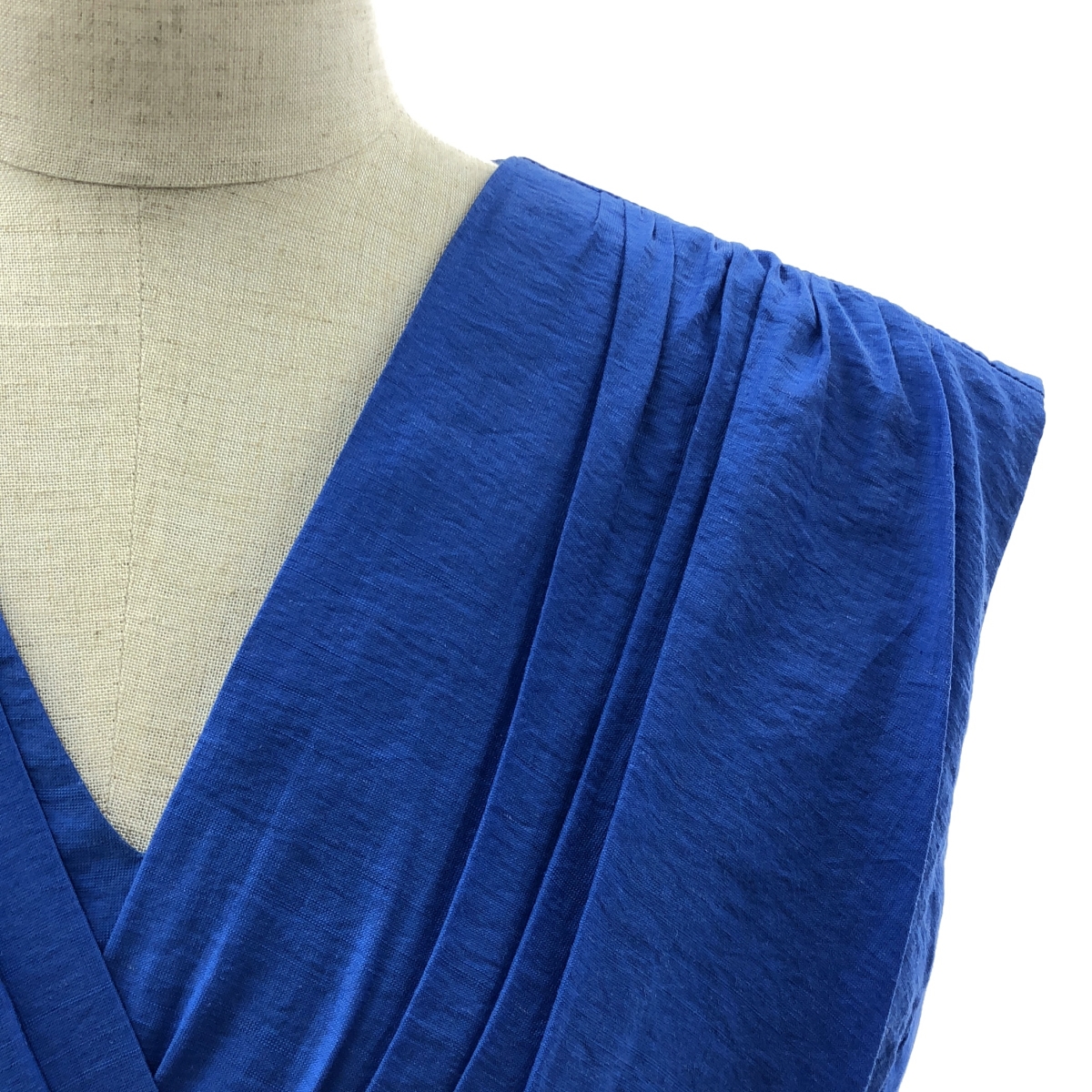 CELFORD / セルフォード リネン混 カシュクール ロング ワンピース