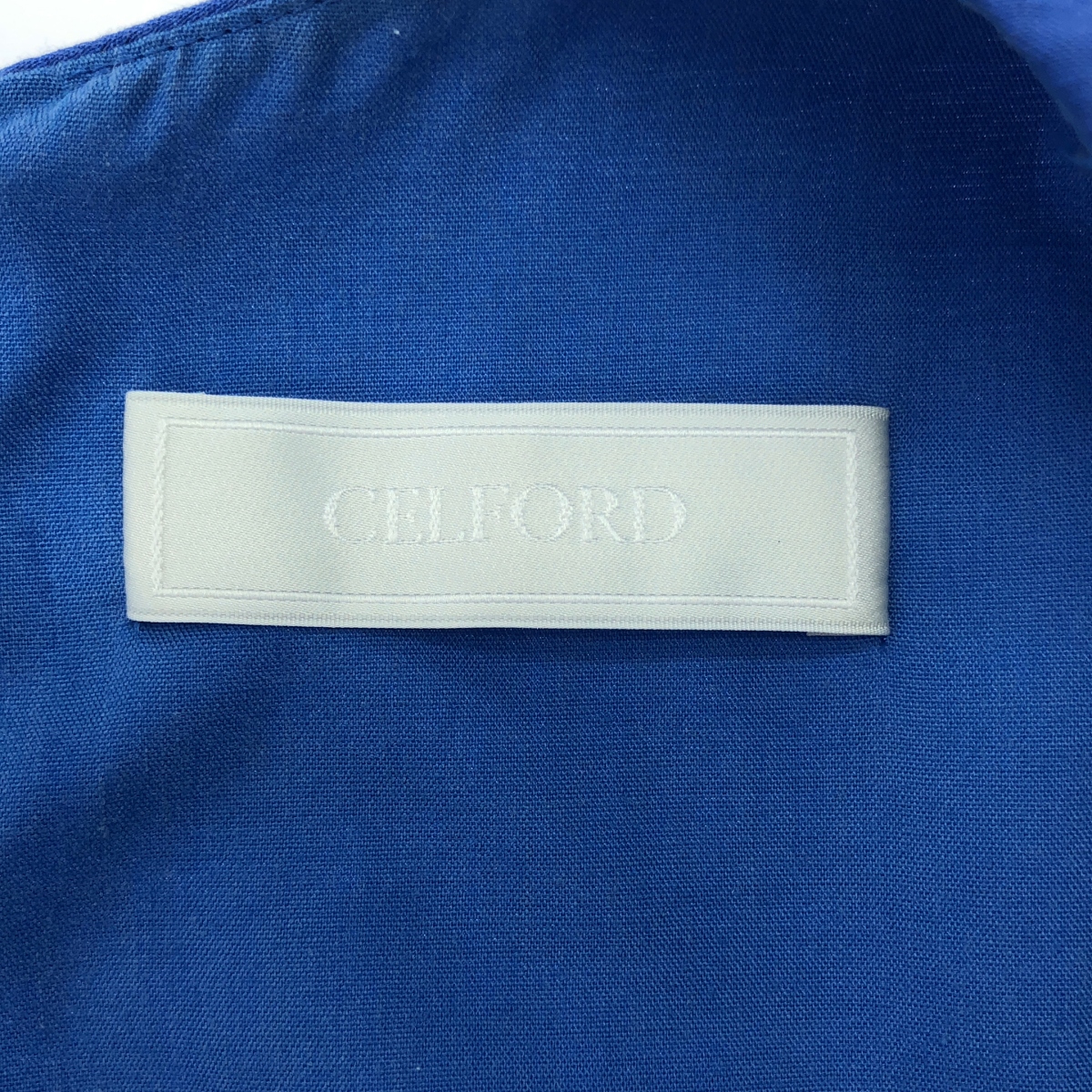 CELFORD / セルフォード リネン混 カシュクール ロング ワンピース