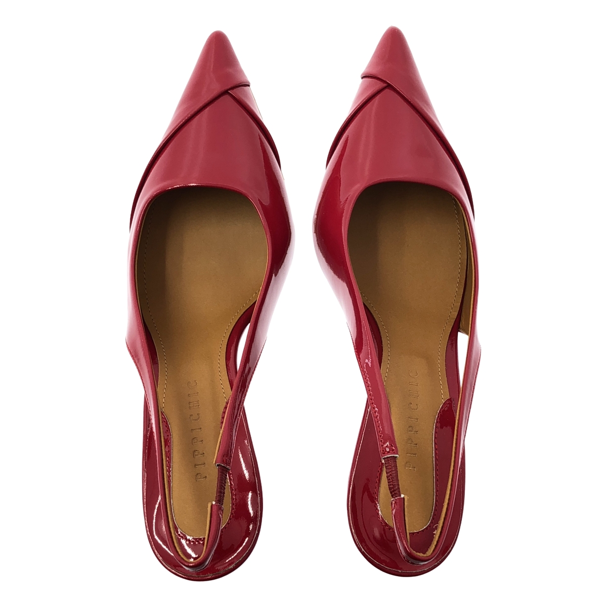 PIPPICHIC / ピッピシック パテントレザー ポインテッドトゥ ヒール パンプス