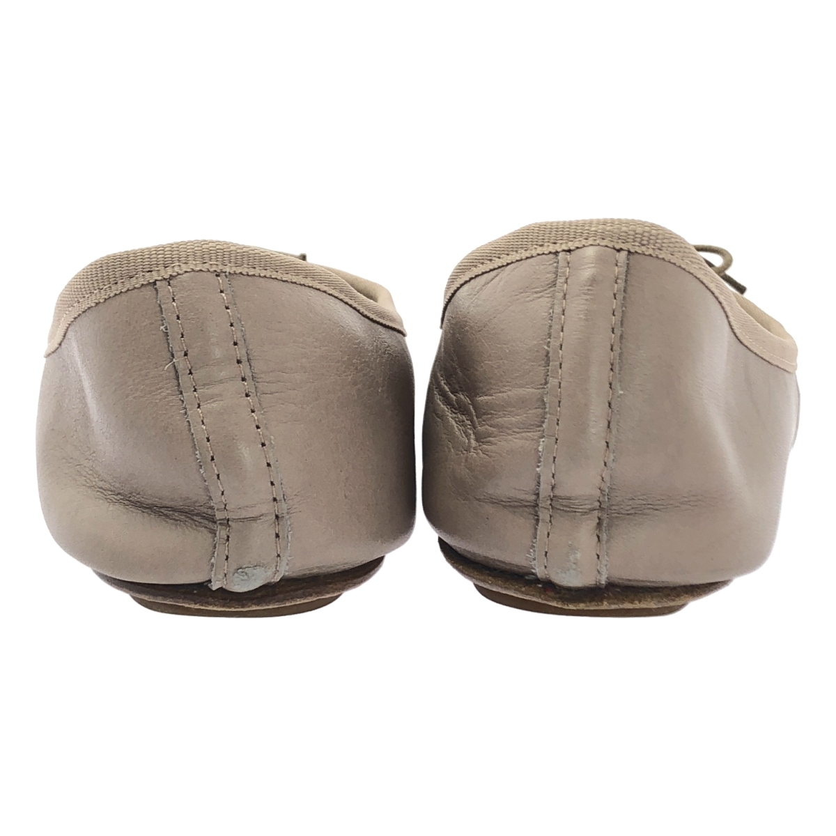 repetto / レペット レザー スター型押し リボン バレエシューズ