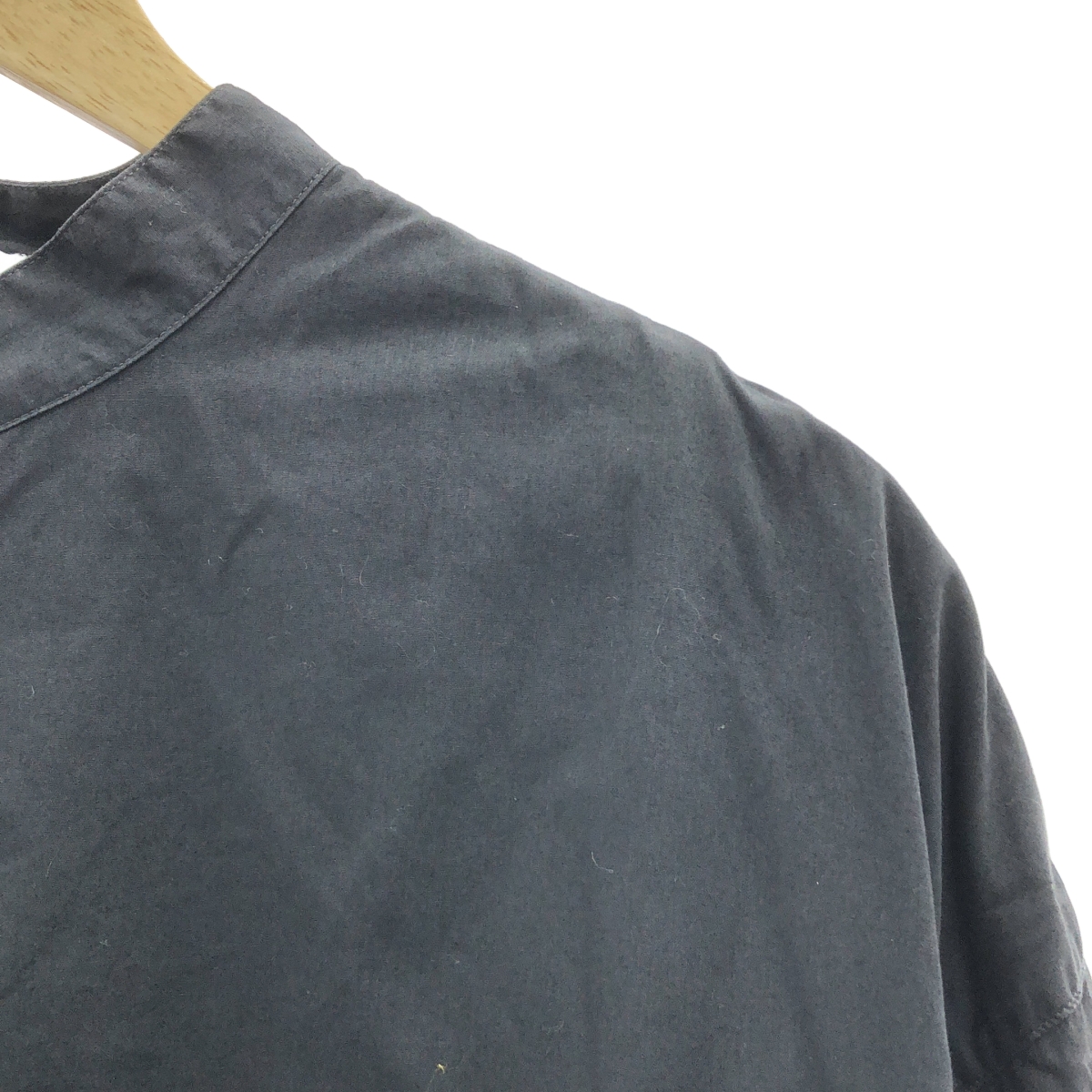 veritecoeur / ヴェリテクール コットン ブロード ユニセックス スタンドカラー シャツ