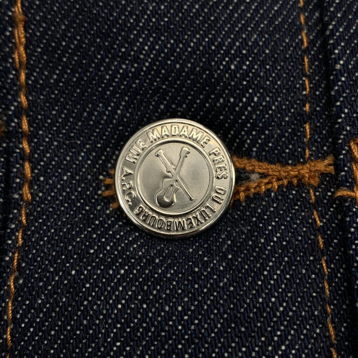 A.P.C. / アーペーセー Rue Madame Paris / DENIM BRUT VESTE JEAN JPS / 1st リジット 濃紺 デニムジャケット