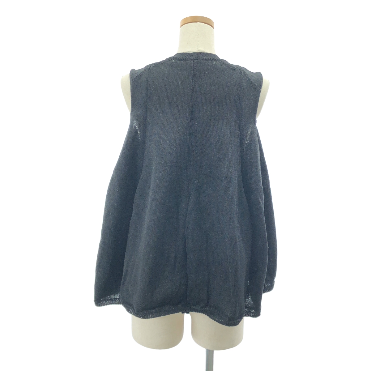 COMME des GARCONS / コムデギャルソン ノースリーブ ナイロン ニット ブラウス