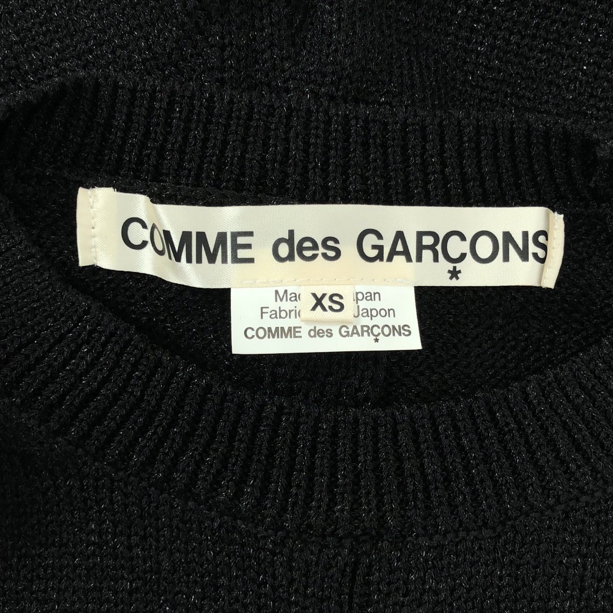 COMME des GARCONS / コムデギャルソン ノースリーブ ナイロン ニット ブラウス